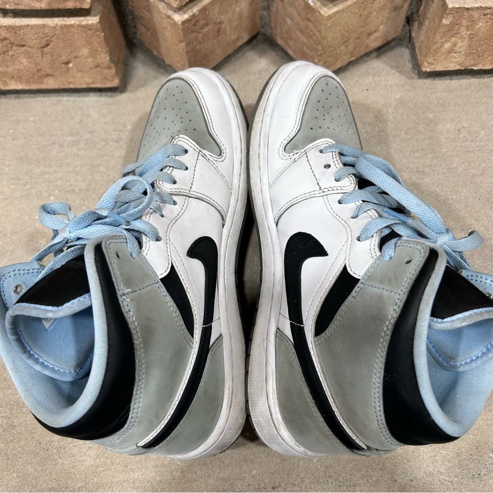 Air Jordan 1 Mid SE White Ice Blue Black DV1308-104 Men's Shoes Size 8 wmn’s 9.5 - Picture 5 of 6